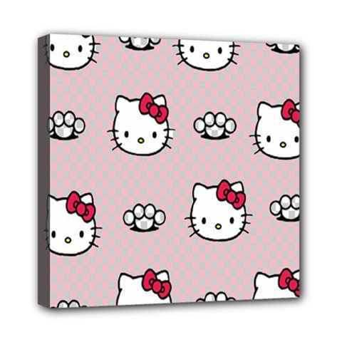 Hello Kitty Mini Canvas 8  X 8  (stretched) by nateshop