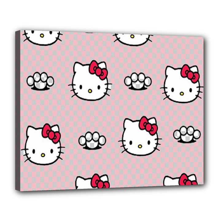 Hello Kitty Canvas 20  x 16  (Stretched)