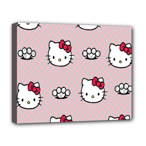 Hello Kitty Deluxe Canvas 20  X 16  (stretched) by nateshop