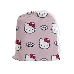 Hello Kitty Drawstring Pouch (xl) by nateshop