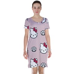 Hello Kitty Short Sleeve Nightdress by nateshop