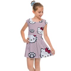 Hello Kitty Kids  Cap Sleeve Dress by nateshop