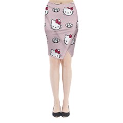 Hello Kitty Midi Wrap Pencil Skirt by nateshop