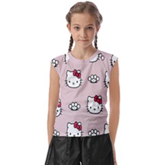 Hello Kitty Kids  Raglan Cap Sleeve Tee by nateshop