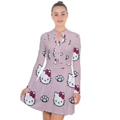 Hello Kitty Long Sleeve Panel Dress by nateshop