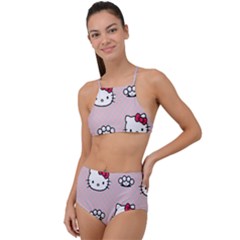 Hello Kitty High Waist Tankini Set by nateshop