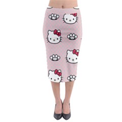 Hello Kitty Midi Pencil Skirt by nateshop