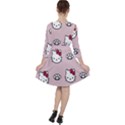 Hello Kitty Quarter Sleeve Ruffle Waist Dress View2