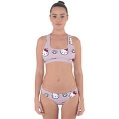 Hello Kitty Cross Back Hipster Bikini Set by nateshop