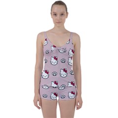 Hello Kitty Tie Front Two Piece Tankini by nateshop