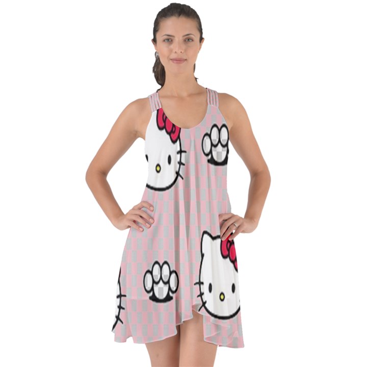 Hello Kitty Show Some Back Chiffon Dress