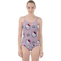 Hello Kitty Cut Out Top Tankini Set by nateshop