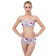 Hello Kitty Layered Top Bikini Set by nateshop