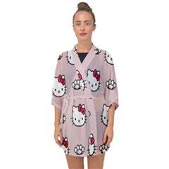 Hello Kitty Half Sleeve Chiffon Kimono by nateshop