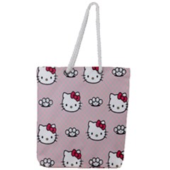 Hello Kitty Full Print Rope Handle Tote (large) by nateshop