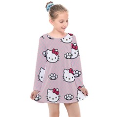 Hello Kitty Kids  Long Sleeve Dress by nateshop