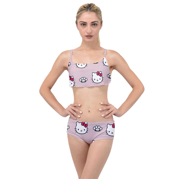 Hello Kitty Layered Top Bikini Set