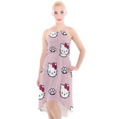 Hello Kitty High-low Halter Chiffon Dress  by nateshop