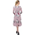 Hello Kitty Ruffle End Midi Chiffon Dress View2