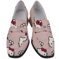 Hello Kitty Women s Chunky Heel Loafers by nateshop