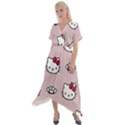 Hello Kitty Cross Front Sharkbite Hem Maxi Dress View1