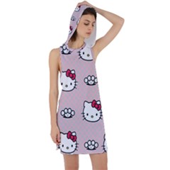 Hello Kitty Racer Back Hoodie Dress by nateshop