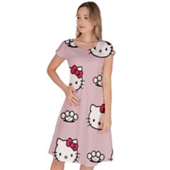 Hello Kitty Classic Short Sleeve Dress by nateshop