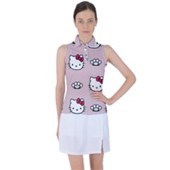 Hello Kitty Women s Sleeveless Polo Tee by nateshop