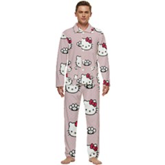 Hello Kitty Men s Long Sleeve Velvet Pocket Pajamas Set by nateshop