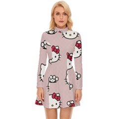 Hello Kitty Long Sleeve Velour Longline Dress by nateshop