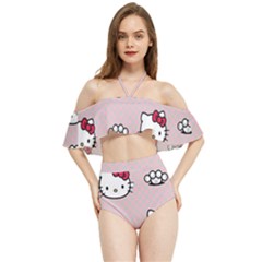 Hello Kitty Halter Flowy Bikini Set  by nateshop