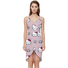 Hello Kitty Wrap Frill Dress by nateshop