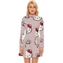 Hello Kitty Long Sleeve Velour Longline Dress View1