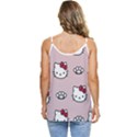 Hello Kitty Casual Spaghetti Strap Chiffon Top View4