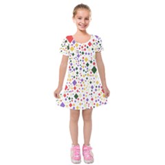 Illustration Kids  Short Sleeve Velvet Dress by nateshop