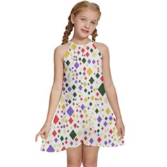 Illustration Kids  Halter Collar Waist Tie Chiffon Dress by nateshop