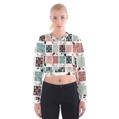 Mint Cropped Sweatshirt by nateshop