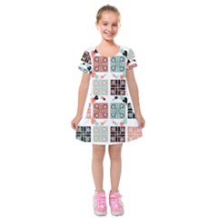 Mint Kids  Short Sleeve Velvet Dress