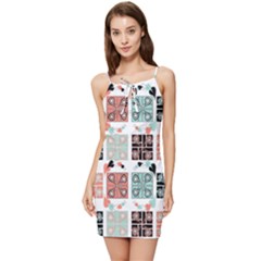 Mint Summer Tie Front Dress by nateshop