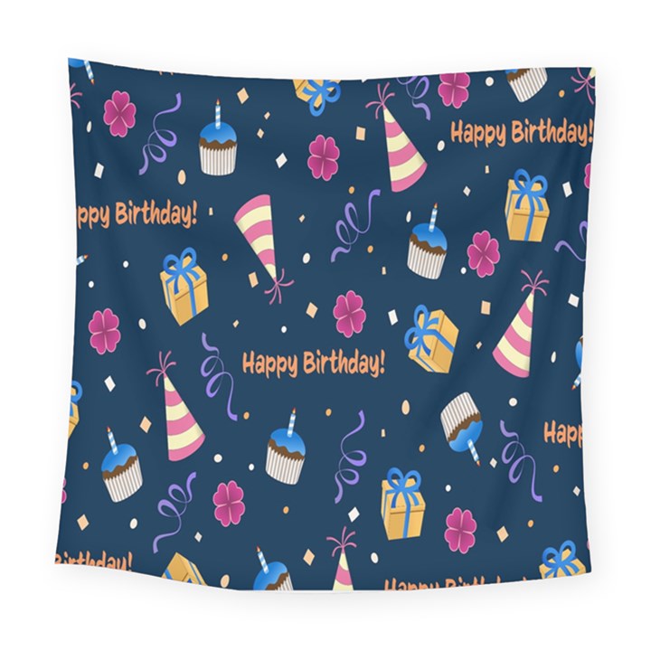 Party-hat Square Tapestry (Large)