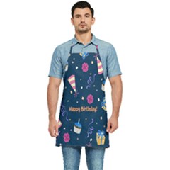 Party-hat Kitchen Apron by nateshop