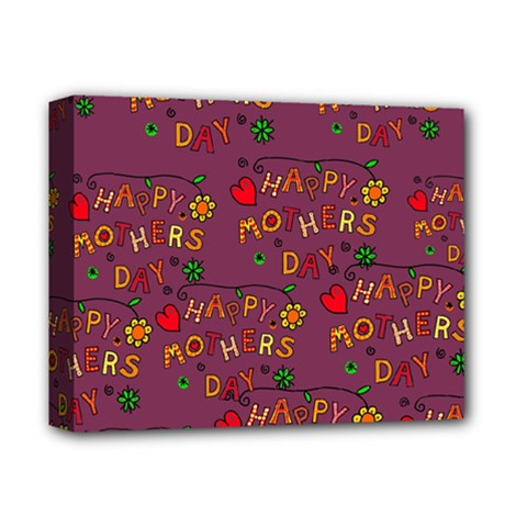 Seamless,happy Mothers Day Deluxe Canvas 14  X 11  (stretched) by nateshop