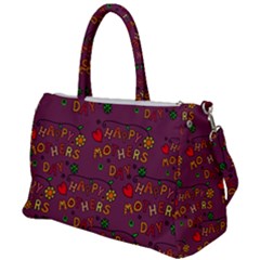 Seamless,happy Mothers Day Duffel Travel Bag