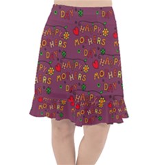 Seamless,happy Mothers Day Fishtail Chiffon Skirt by nateshop