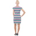 Stripes Cap Sleeve Bodycon Dress View2