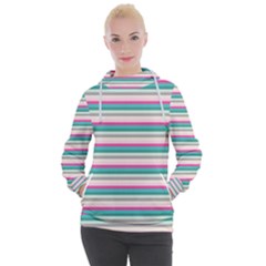 Stripes Women s Hooded Pullover