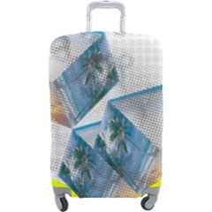 Cubes 3d Mockup Dots Game Cutout Luggage Cover (large) by danenraven