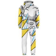 Storm Thunder Lightning Light Flash Cloud Hooded Jumpsuit (men) by danenraven