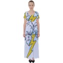 Storm Thunder Lightning Light Flash Cloud High Waist Short Sleeve Maxi Dress View1