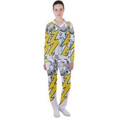 Storm Thunder Lightning Light Flash Cloud Casual Jacket And Pants Set by danenraven